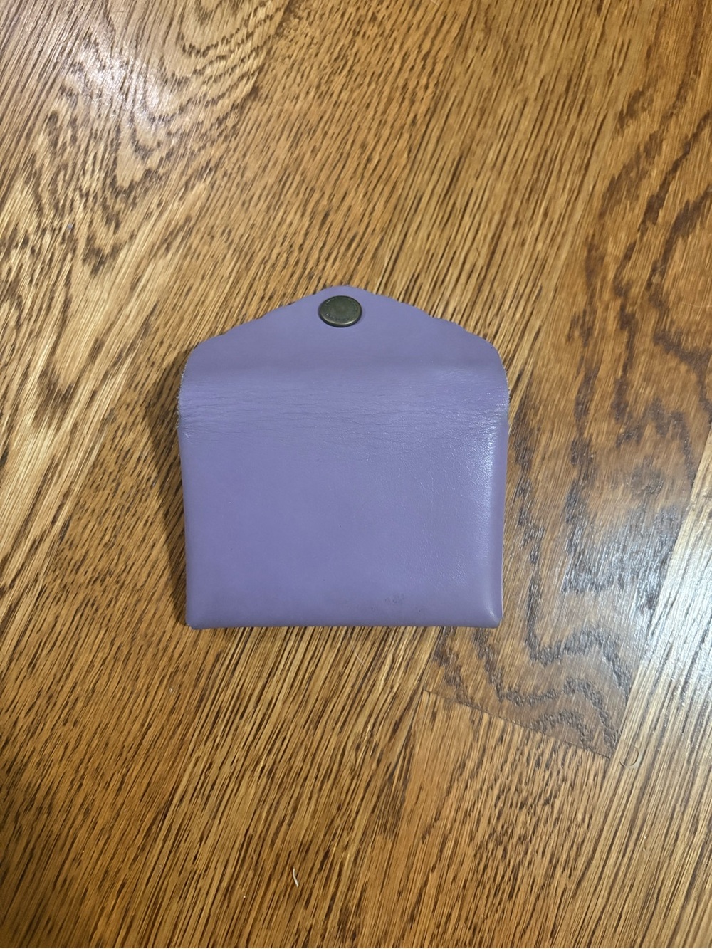 Portland Leather Lavender Daisy Mini Wallet - Picture 3 of 3